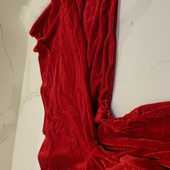 REGAL Crimson Deluxe Plush 6 Piece Santa Suit Fits XL Halloween Costume - Picture 7 of 15